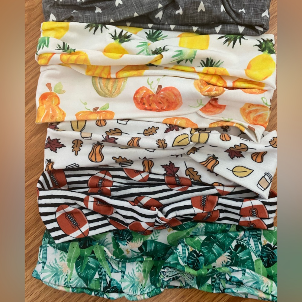 Lot of 6 Fall Knotties Headbands